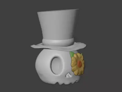 skull 3D print model get