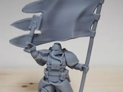 Big Kriegmarines Banner model Free 3D print model