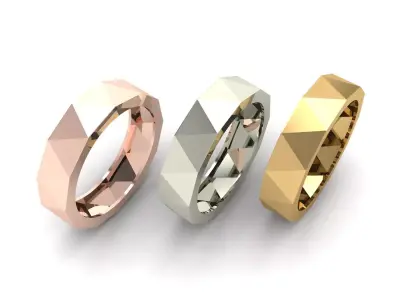 Geometric Rail Ring Free 3D print model