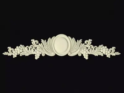 Central decor ornament for furniture 3D model 475