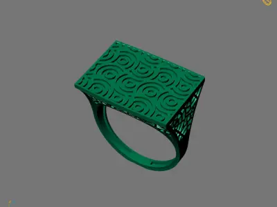 Women Plain Ring Ready STL Models Womens Ring 3d models 3D print model 17