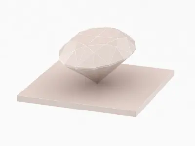 Oval Cut Diamond - 3D Printable 3D model