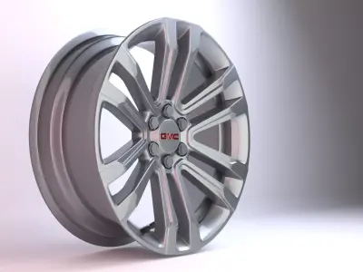 GMC FR72  Wheels Low-poly 3D model