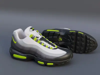 3D Printed Air Max 95 neon 3D print model