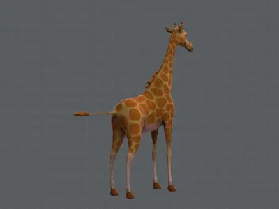 Giraffe V01 Low-poly 3D model