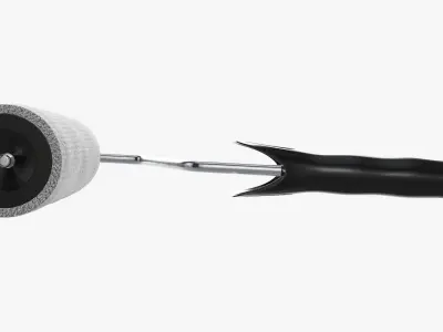 Paint roller 01 3D model