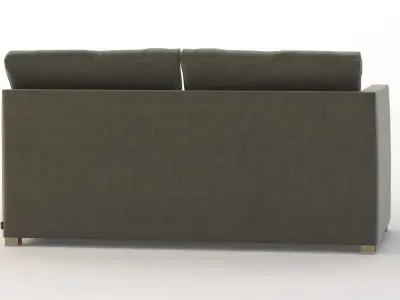 Cane Line Shape Sofa Two Seater Module 3D model