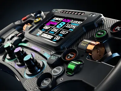 PRECISION SIM ENGINEERING GPX STEERING WHEEL 3D model