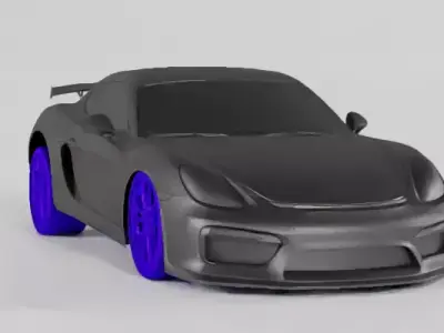 Car Porche Cayman Gt4 3D print model