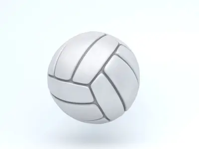 Voley ball Low-poly 3D model