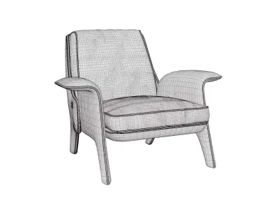 leather Armchair 3D model purchase