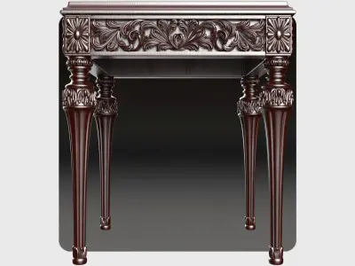 Carved coffee table for cnc 1 3D model