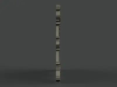 Mirror Frame with anchor 3D print model