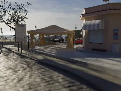 Small town in Sicily 3D model