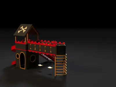 children playhouse pirates 3D model