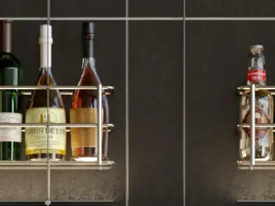 Large bar 7 Alcohol 3D model