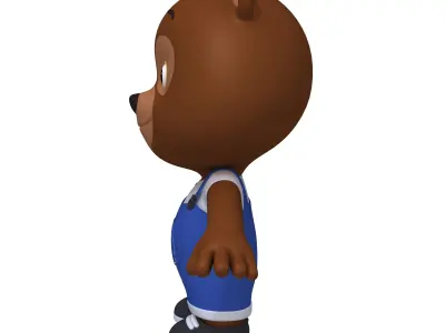 Bear Cartoon 3D model
