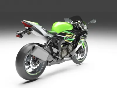 Kawaski Ninja ZX-6R 2019 3D model