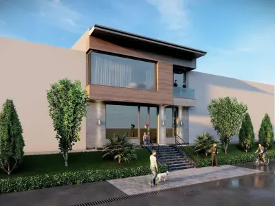 modern house  3D model purchase