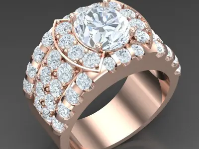 Luxury Men Rings Designs 5MR047 3D print model