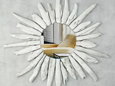 Dimond Chinook Wall Mirror by Made Goods 3D model