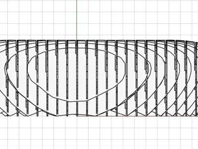 The Parametric Waffle Pavilion 3D model