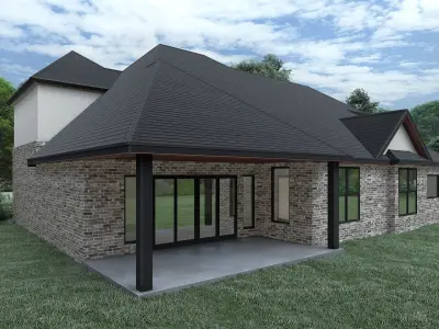 Contemporary House Stl-Dae Digital File 3D Model of the house 3D print model