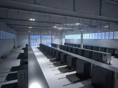 Factory site Fabric Plant 3D model