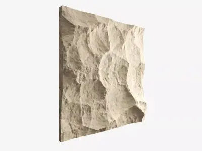 412-RockPanel piece of rock on wall 3D model