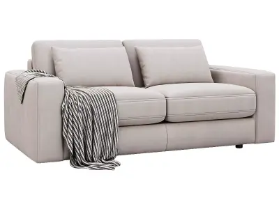 Kipton Wide Arm Nubuck Leather Sofa 211 By Arhaus 3D model