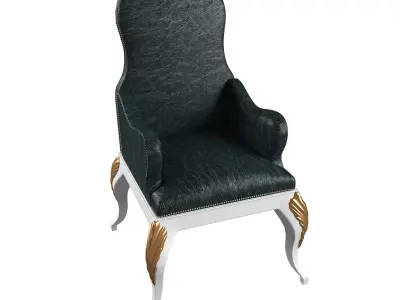 Classic soft chair 3D model