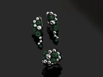 Ring and Earrings 3D print model