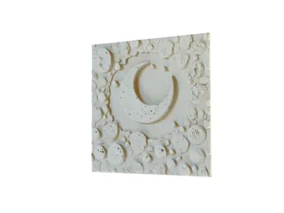 mural decor set wall panel 15 3D model