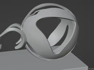 Pushing Man Figurine 3D print model