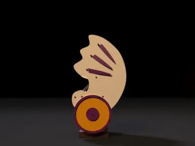 Attraction seashell 3D model