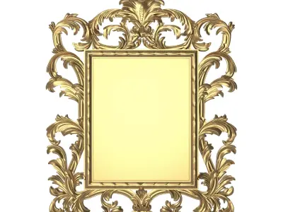 Carved Picture Frame 3D model
