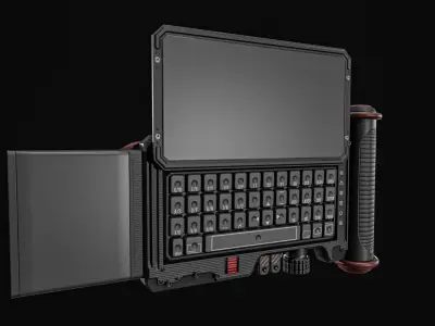 Sci fi Device Gps Scanner Low-poly 3D model