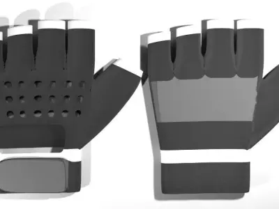 Sport Gloves - Fitness 3D model