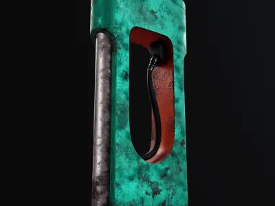 Sci-Fi Power Station - Cyberpunk Style Low Poly PBR 3D Model Low-poly 3D model