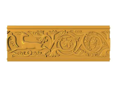 Baguette  deer  grape stone  3D print model