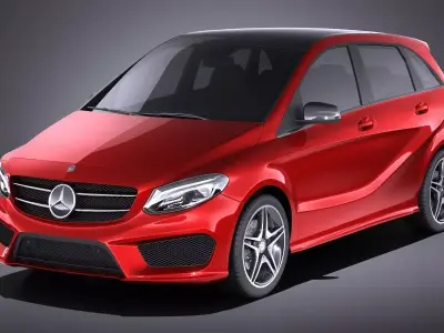 Mercedes-Benz B-Class AMG 2016 VRAY 3D model