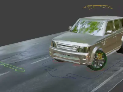 Range Rover Car Model Low-poly 3D model