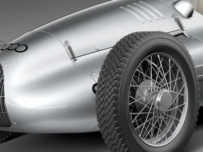 Auto Union type D 1938 3D model