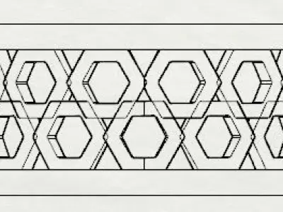 Patterned Ring 3D model Texture 3D print model shop