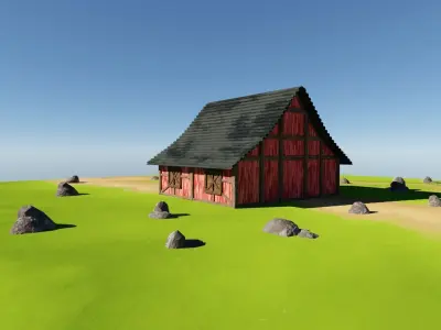 Barn Storage House Free 3D model