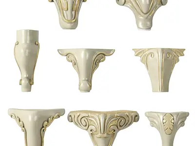 Classic small legs 3D model