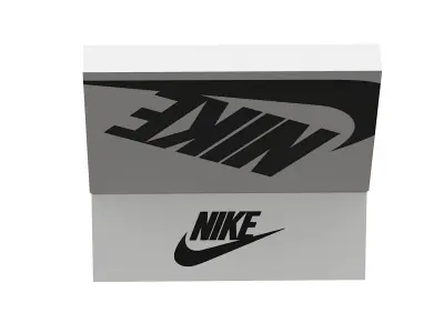 Nike Shoe Box PBR 07 Low-poly 3D model