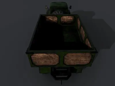 ZIL-131 LowPoly old truck Low-poly 3D model