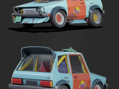 Super Golf Low-poly 3D model