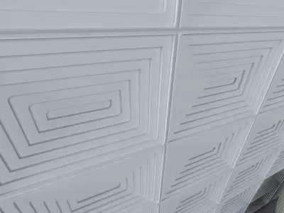 3d wall panel Low-poly 3D model 2